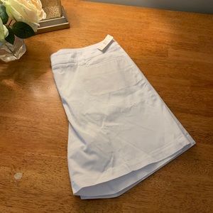 BNWT TALBOTS Stretch Cotton White Shorts Size 16